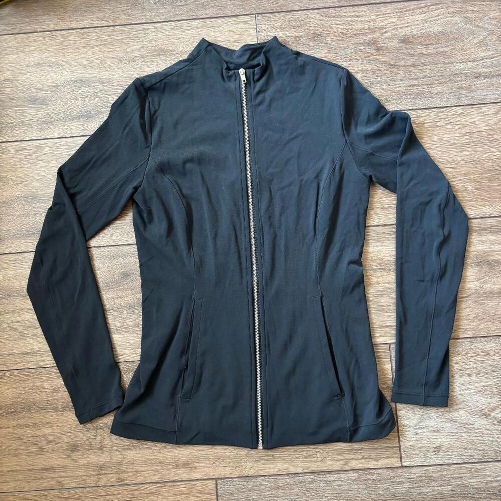 Nike Black Yoga zip up jacket luxe dri fit hoodie size small